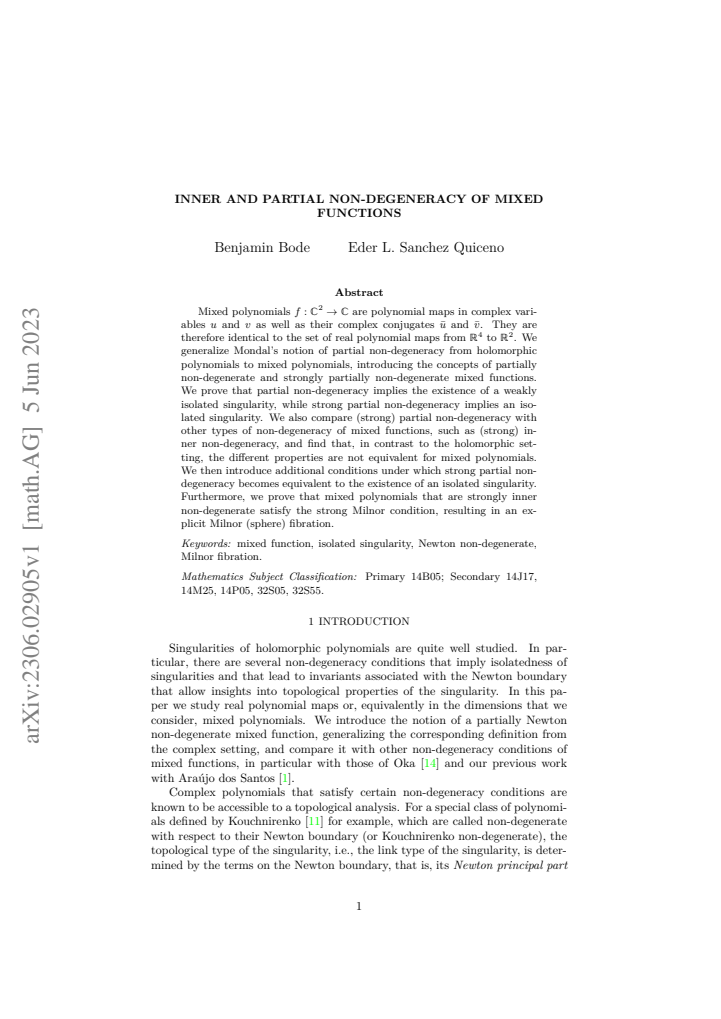 First page