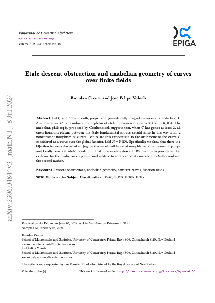 First page
