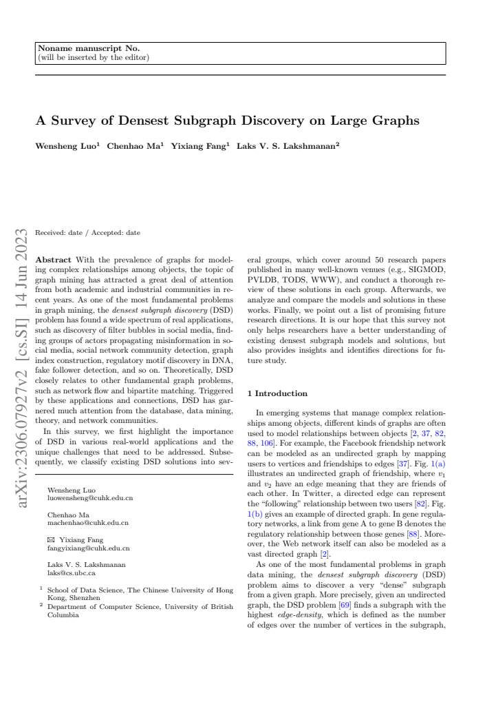 First page
