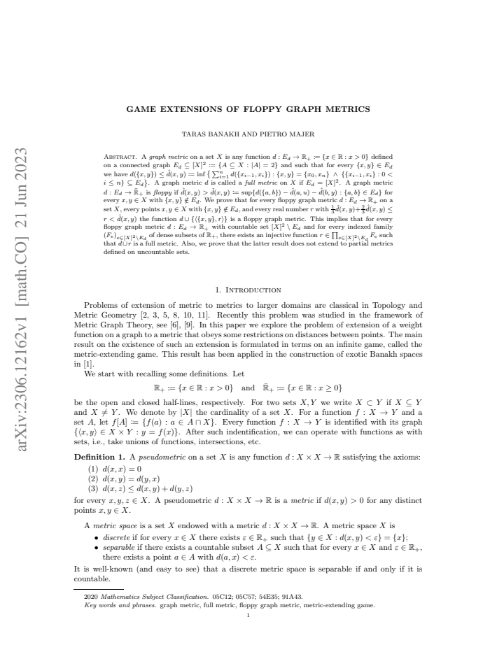 First page