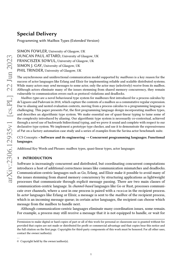 First page