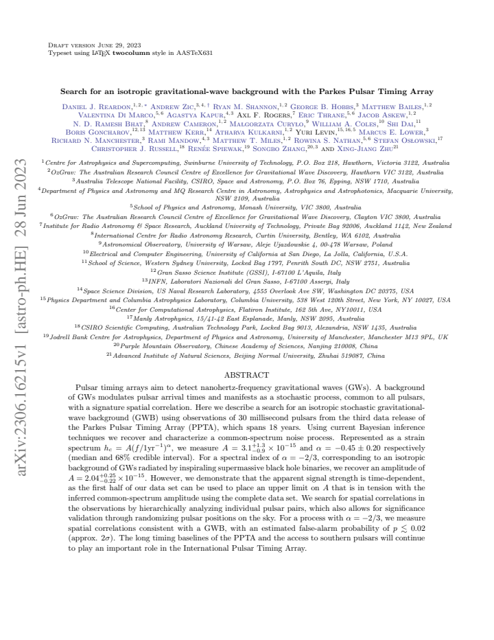 First page