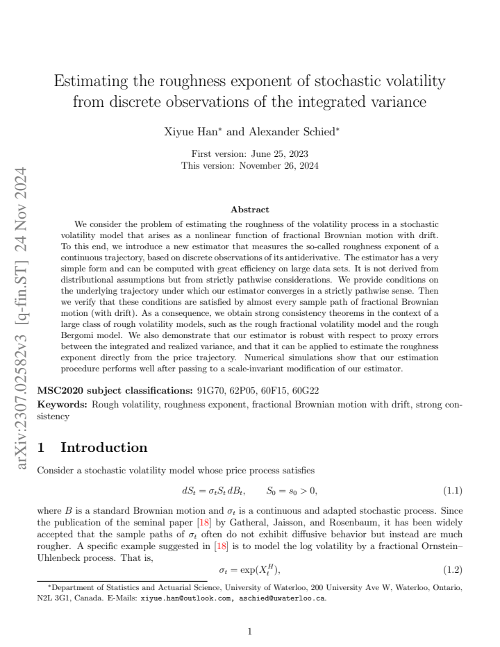 First page