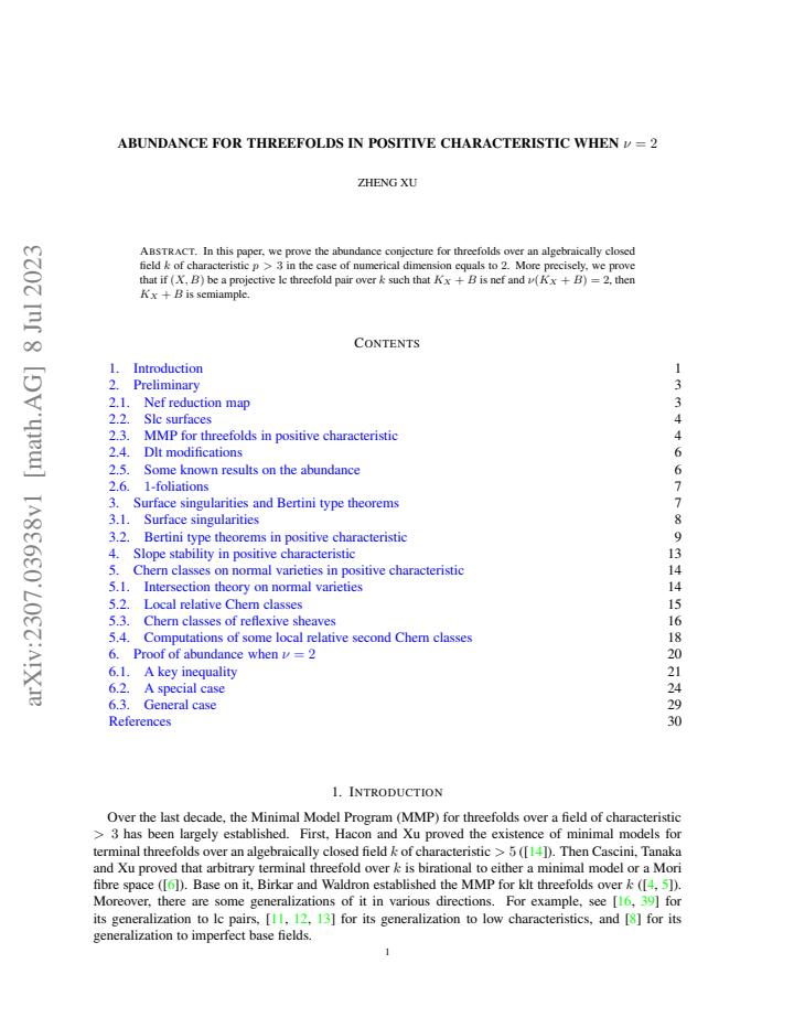 First page