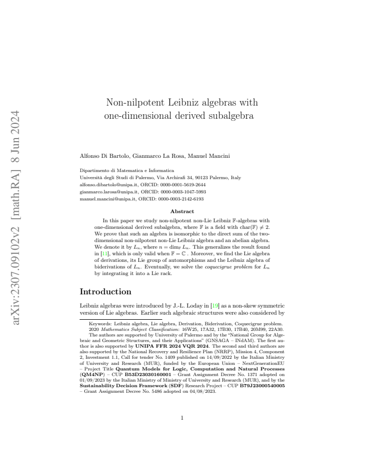 First page