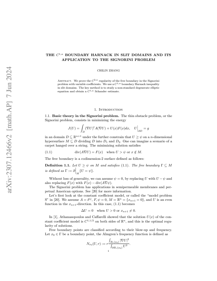 First page
