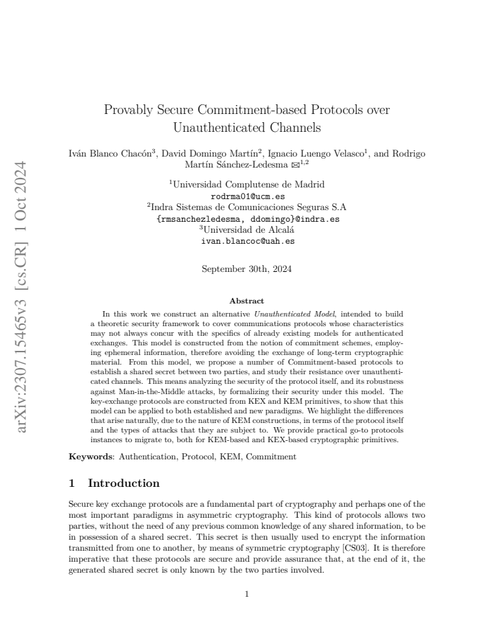 First page