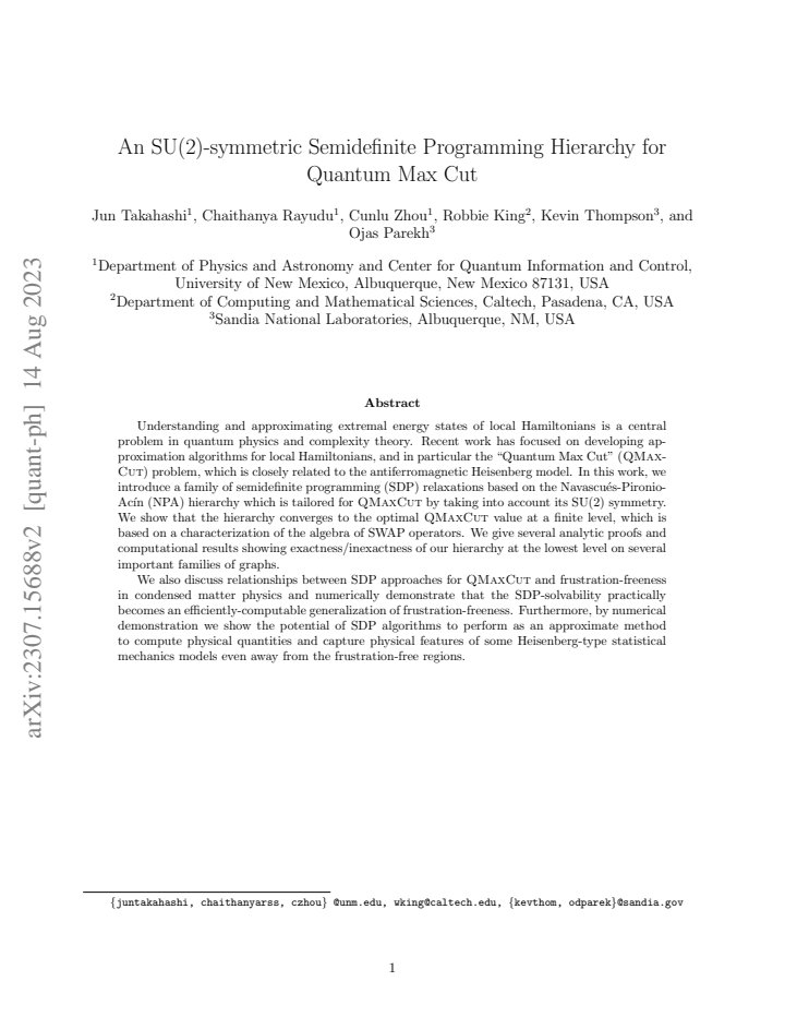 First page