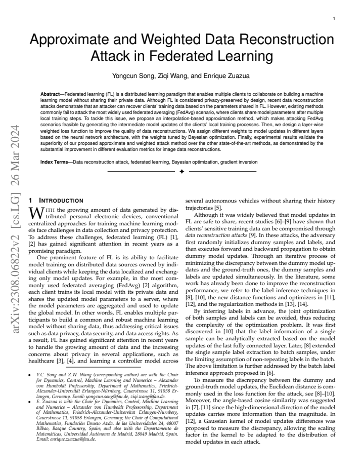 First page
