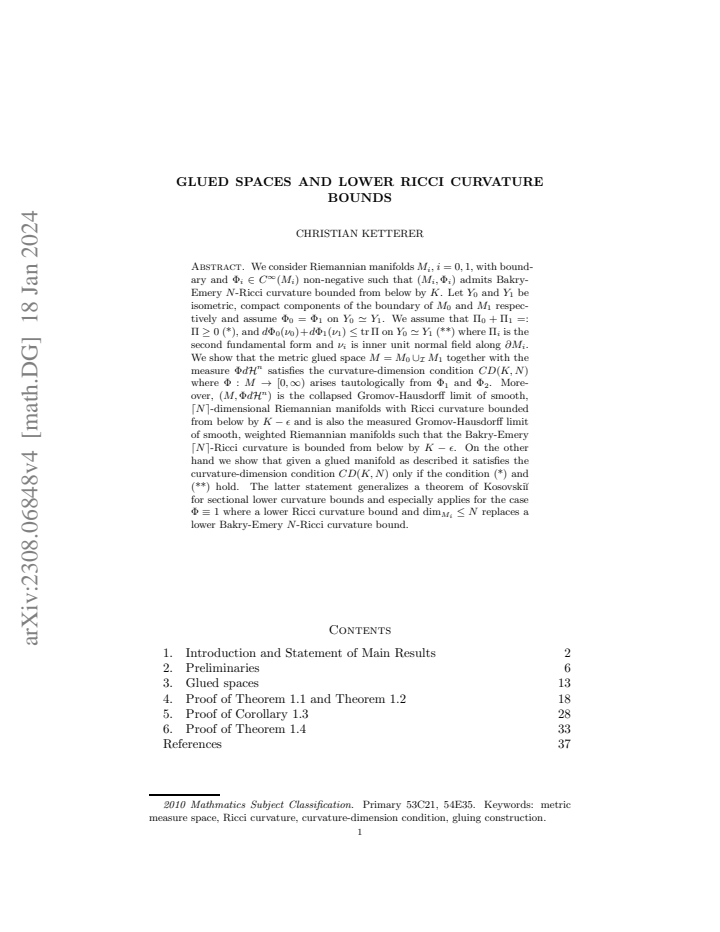 First page