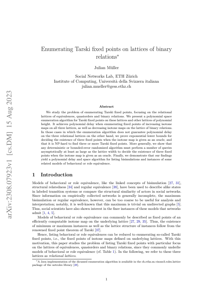 First page