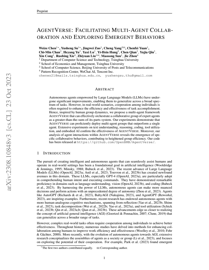 First page