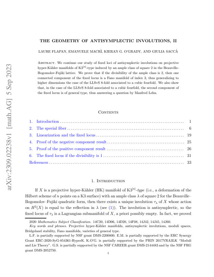 First page
