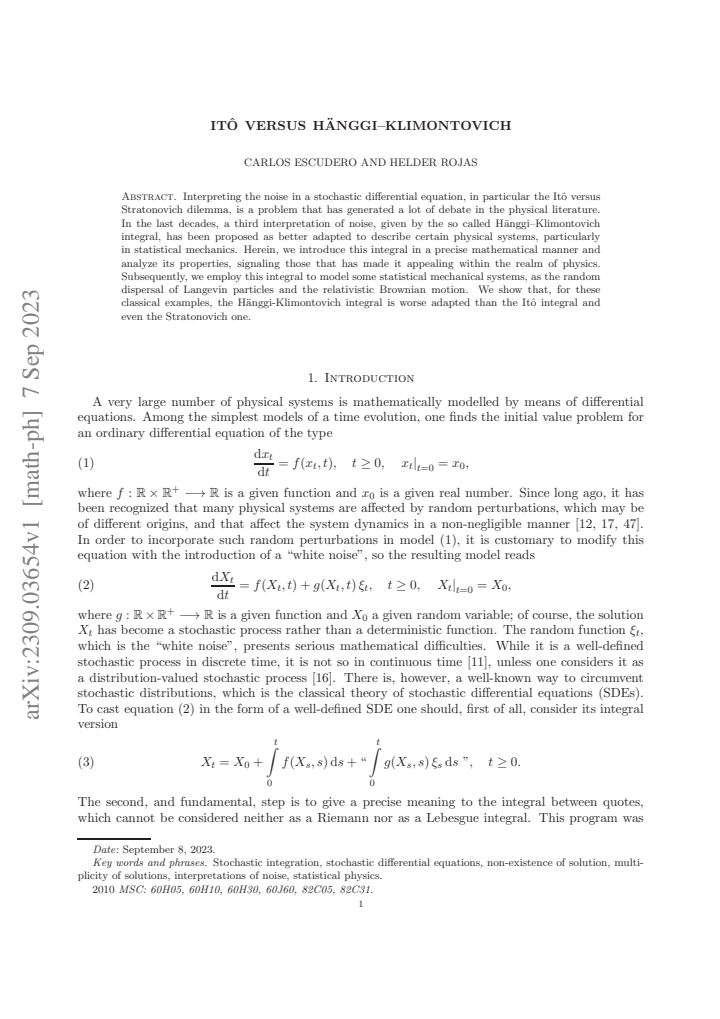 First page