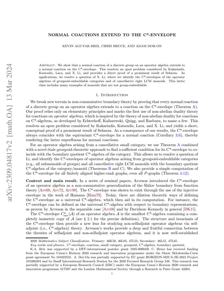 First page