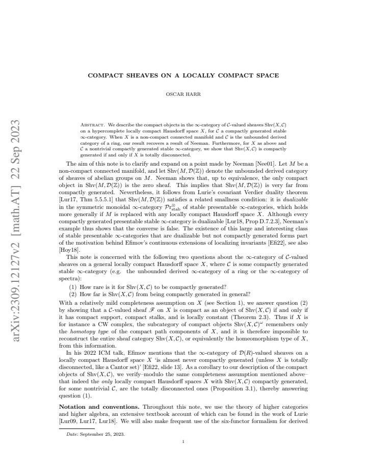 First page