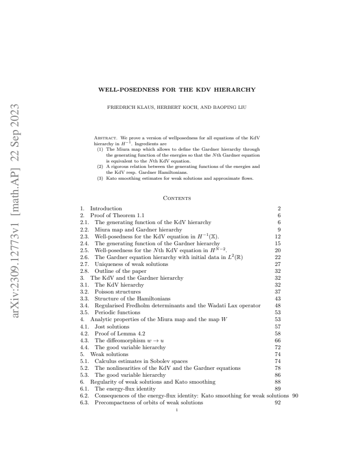 First page