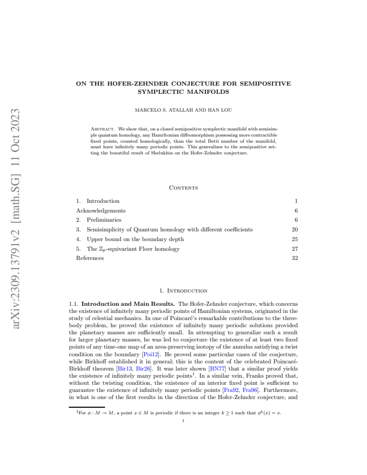First page