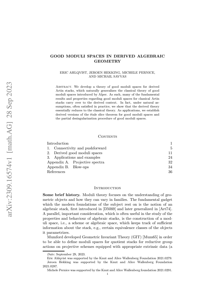 First page