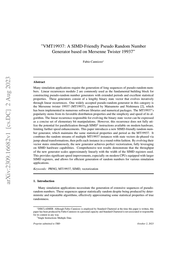 First page