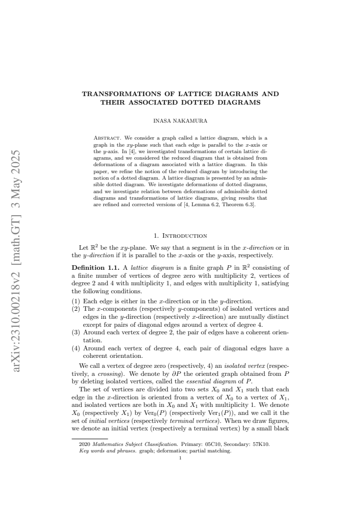 First page