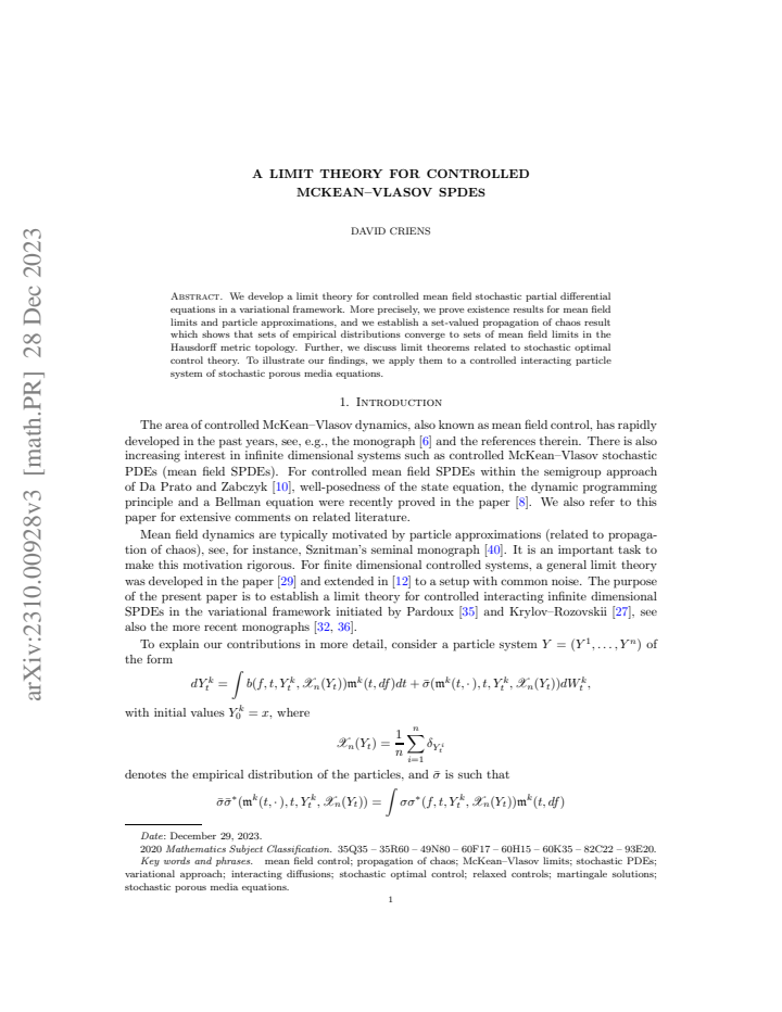 First page