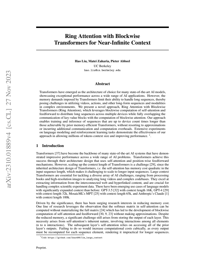 First page