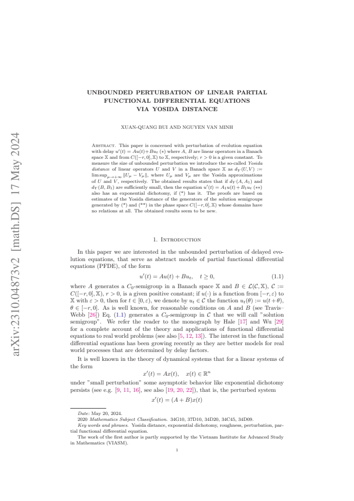First page