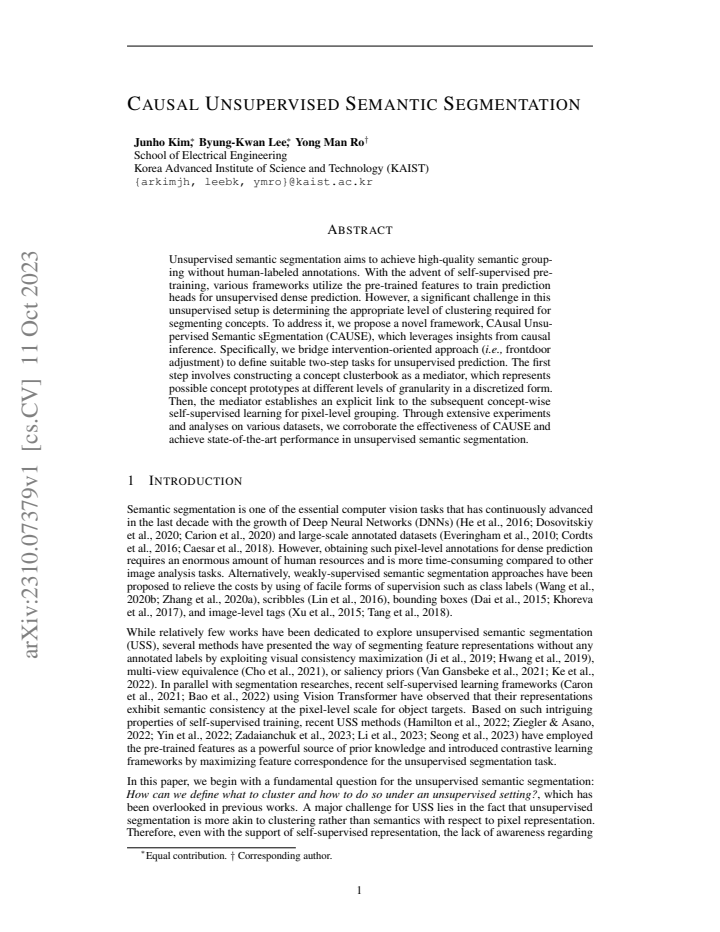 First page