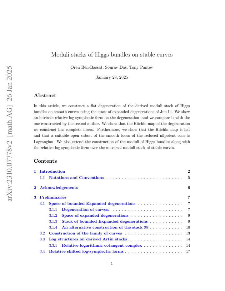 First page