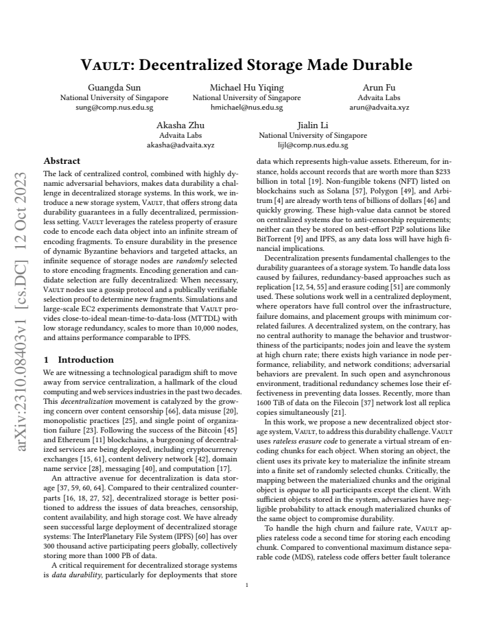 First page