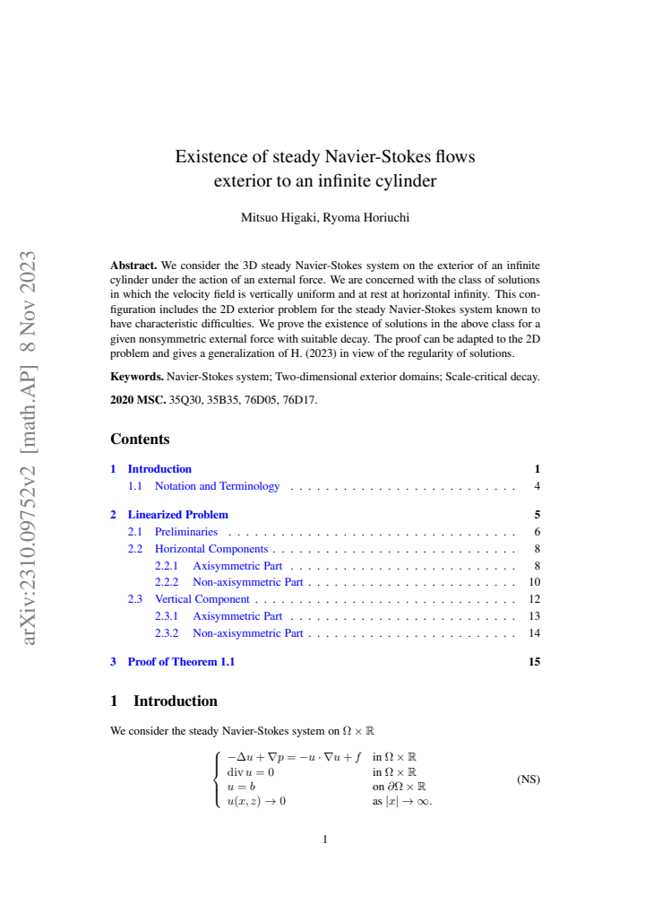 First page