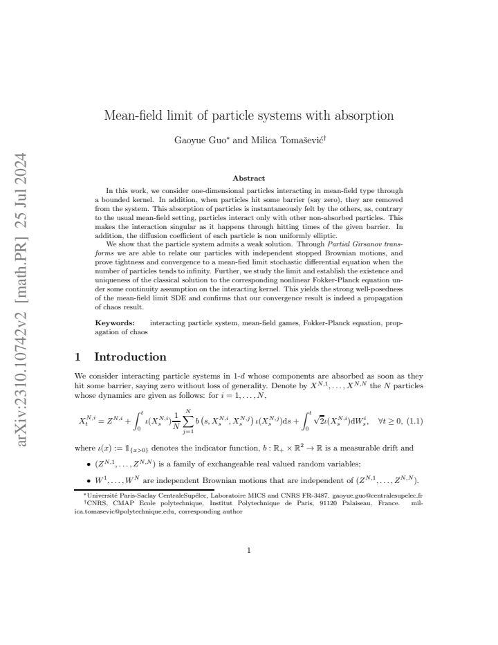 First page