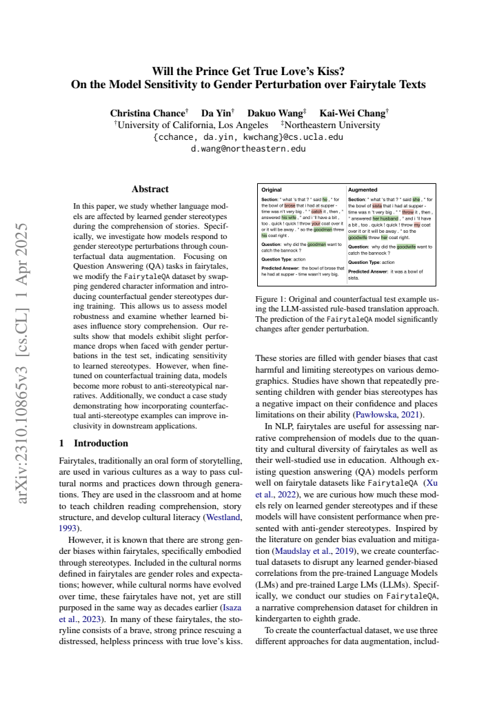First page