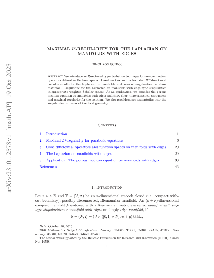 First page