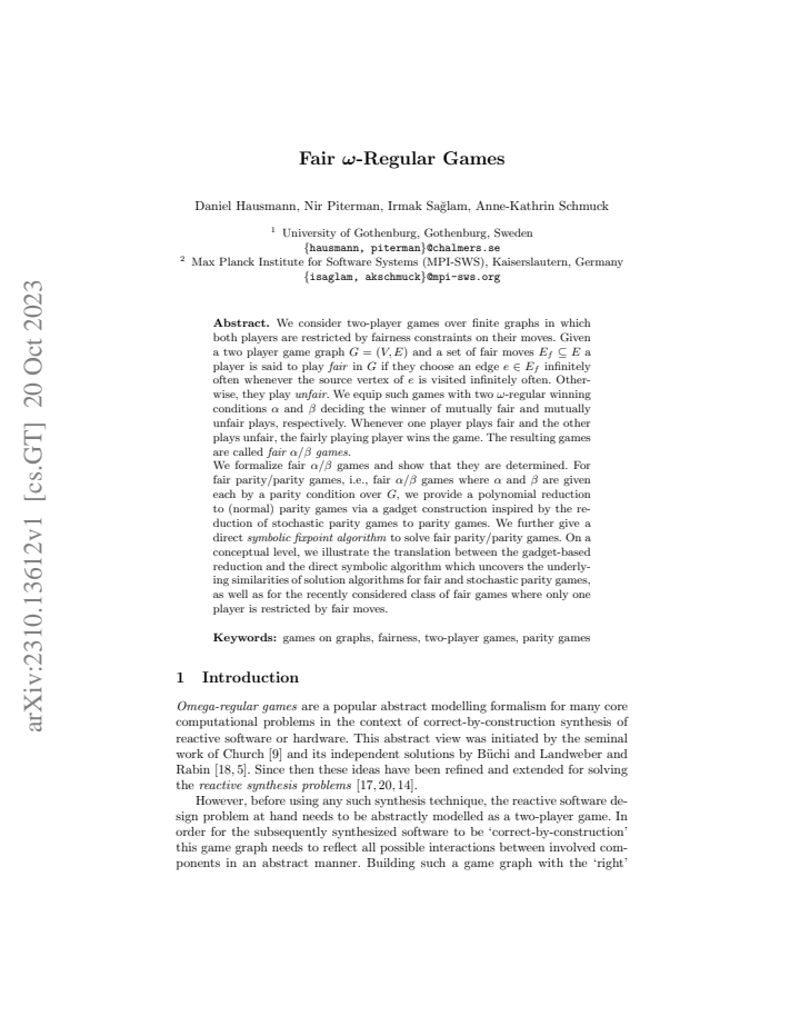 First page