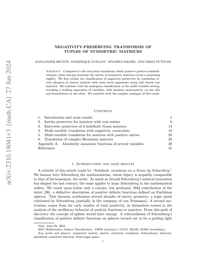 First page