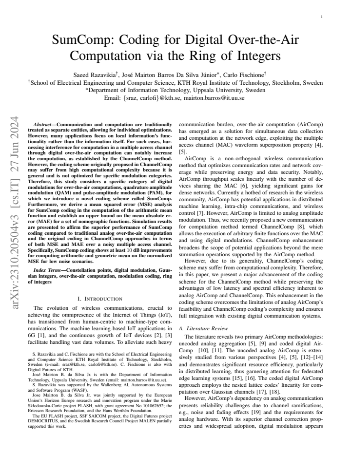 First page