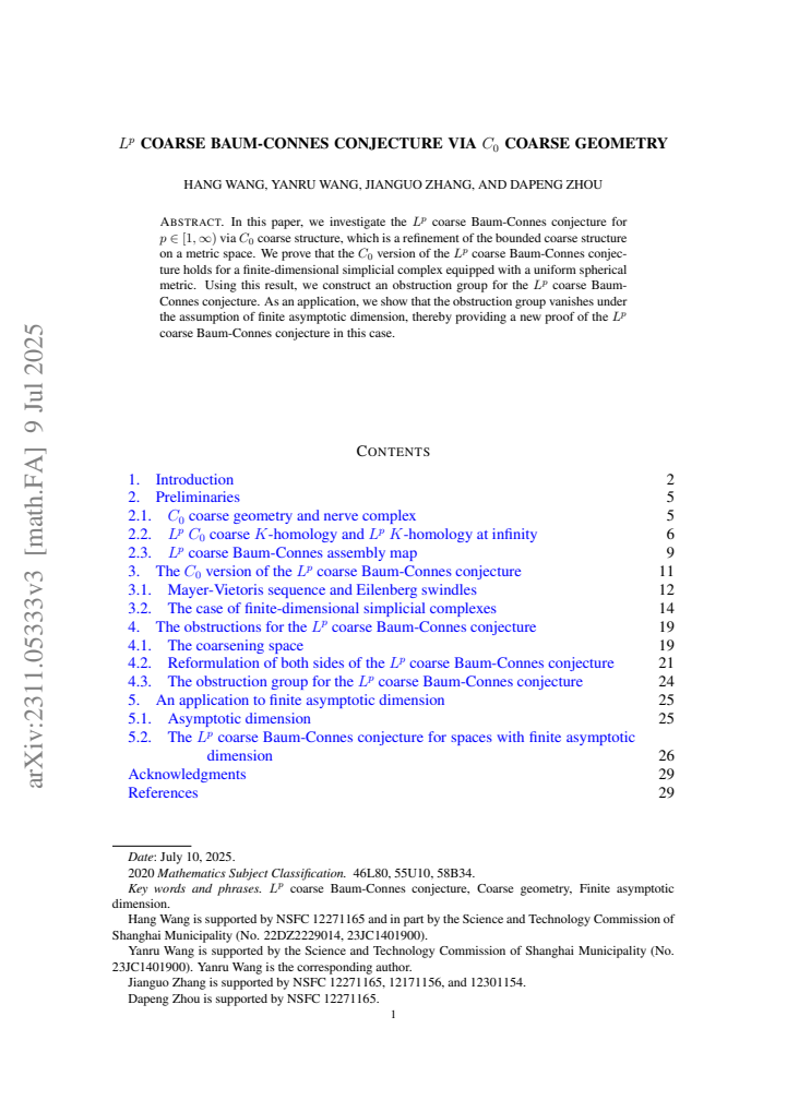 First page
