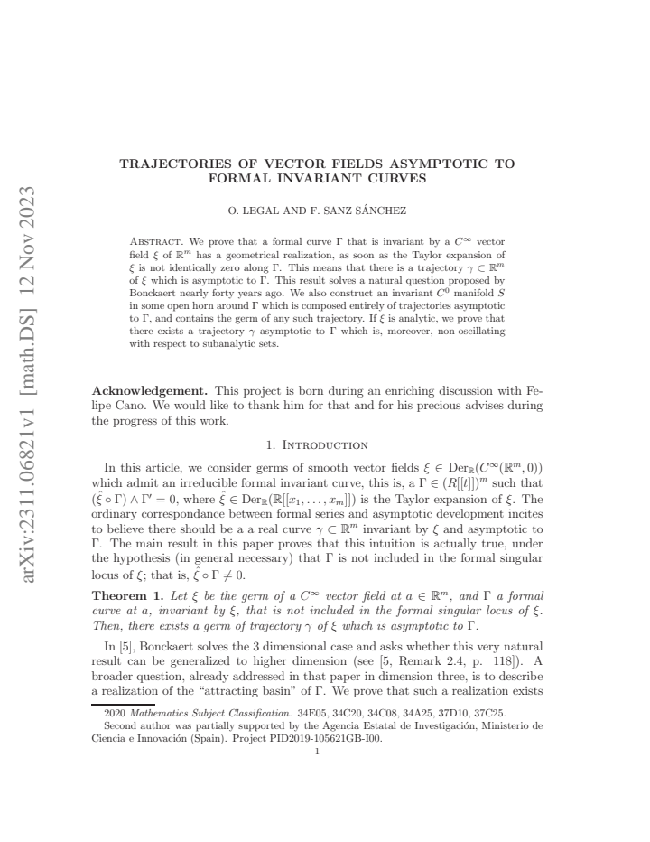 First page