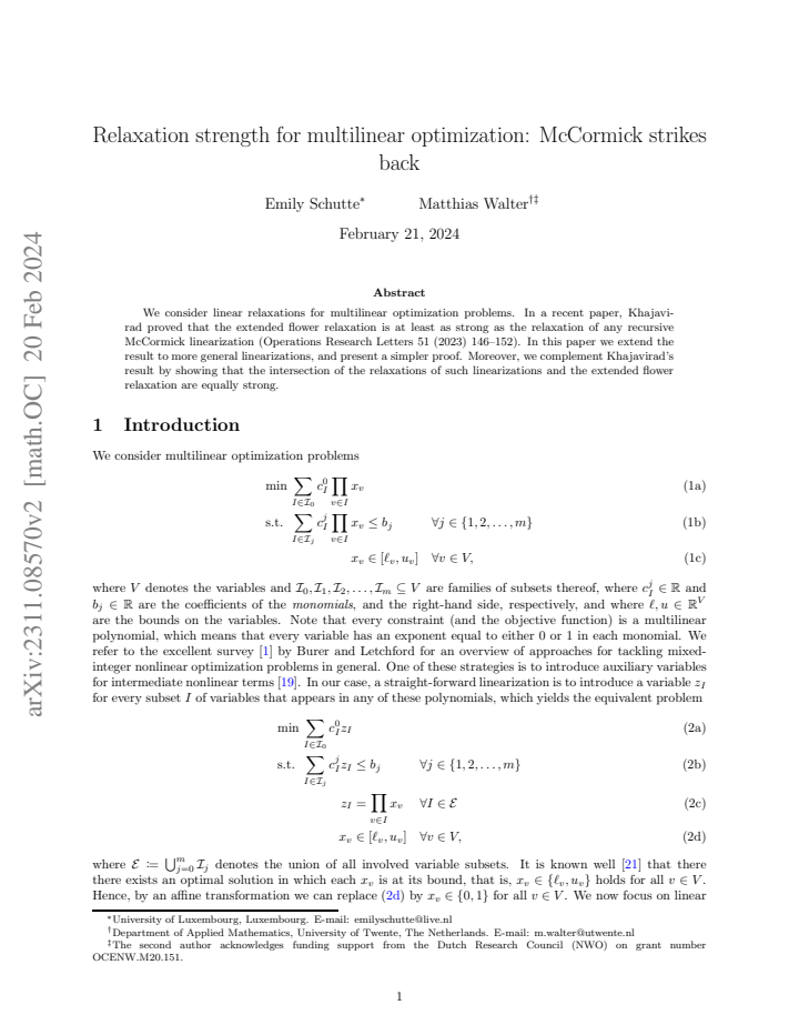 First page