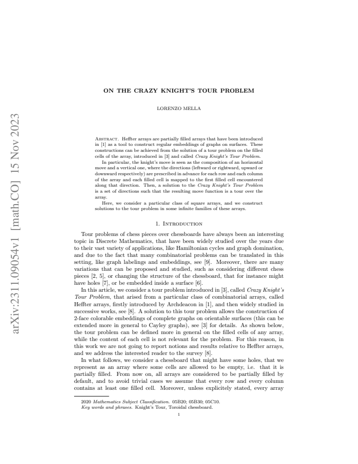 First page