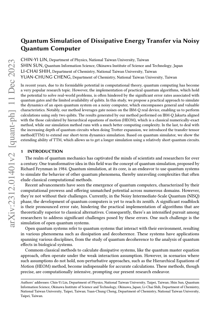 First page