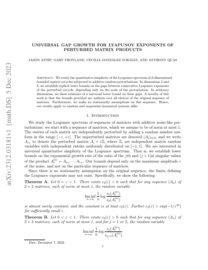 First page