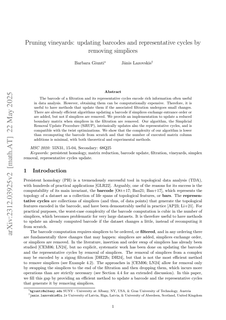 First page