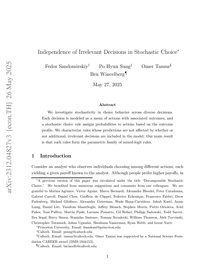 First page