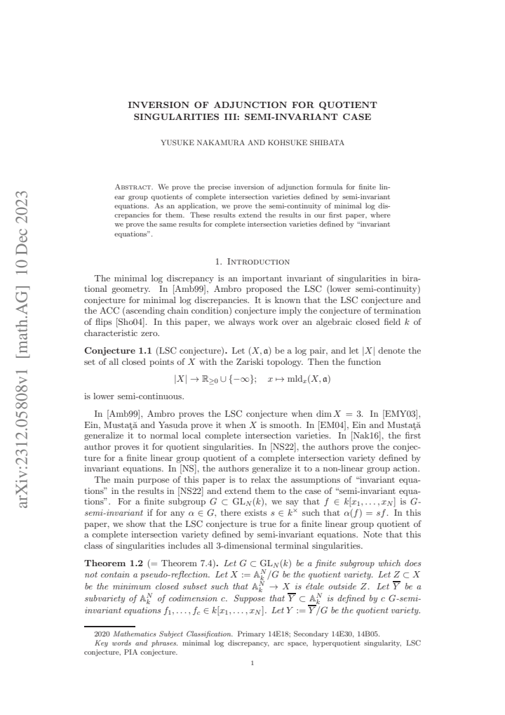 First page