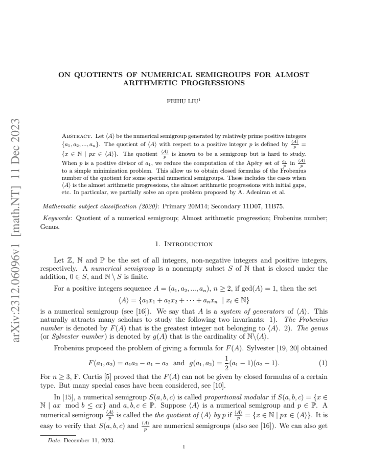 First page