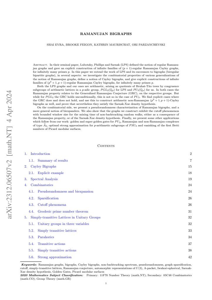 First page