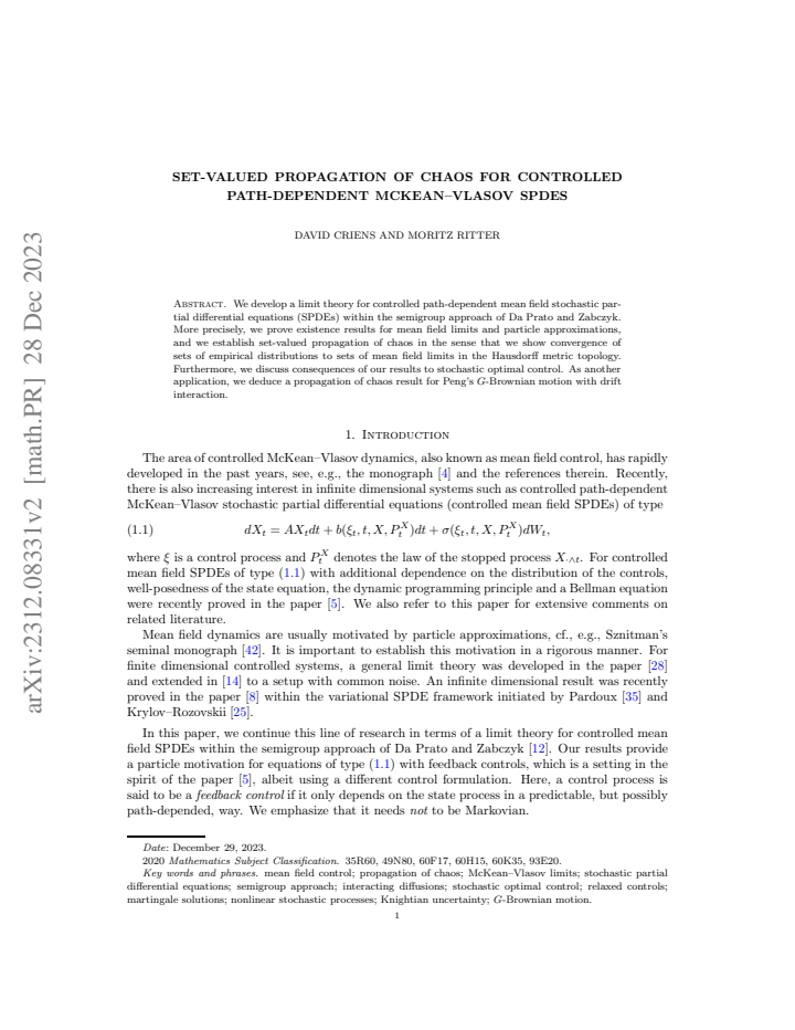 First page